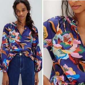 ANTHROPOLOGIE FARM RIO HELENA BLOUSE small NWT